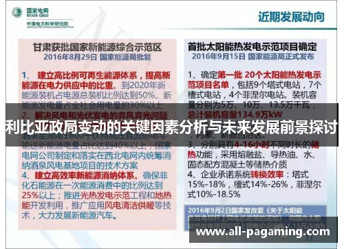 利比亚政局变动的关键因素分析与未来发展前景探讨 利比亚政局变动的关键因素分析与未来发展前景探讨